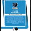 2021 Donruss Optic Memphis Grizzlies #248 Ziaire Williams RC Rookie