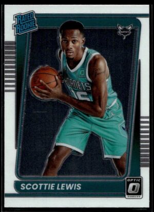 _10 2021 Donruss Optic Charlotte Hornets #246 Scottie Lewis RC Rookie