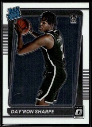 2021 Donruss Optic Brooklyn Nets #215 Day'Ron Sharpe RC Rookie