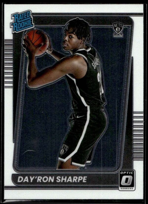 2021 Donruss Optic Brooklyn Nets #215 Day'Ron Sharpe RC Rookie