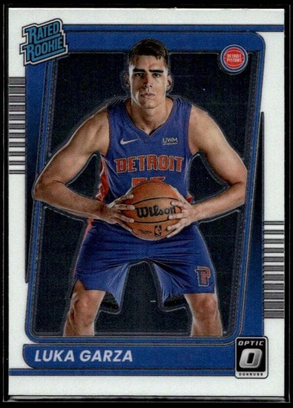 2021 Donruss Optic Detroit Pistons #214 Luka Garza RC Rookie
