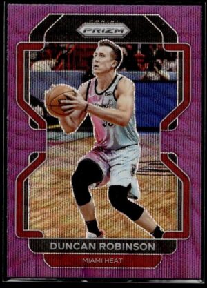 2021 Panini Prizm Purple Wave Miami Heat #81 Duncan Robinson