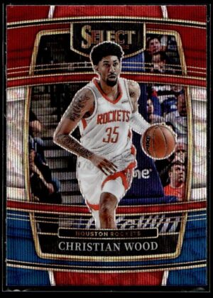_10 2021 Panini Select Houston Rockets #61 Christian Wood Tri-Color