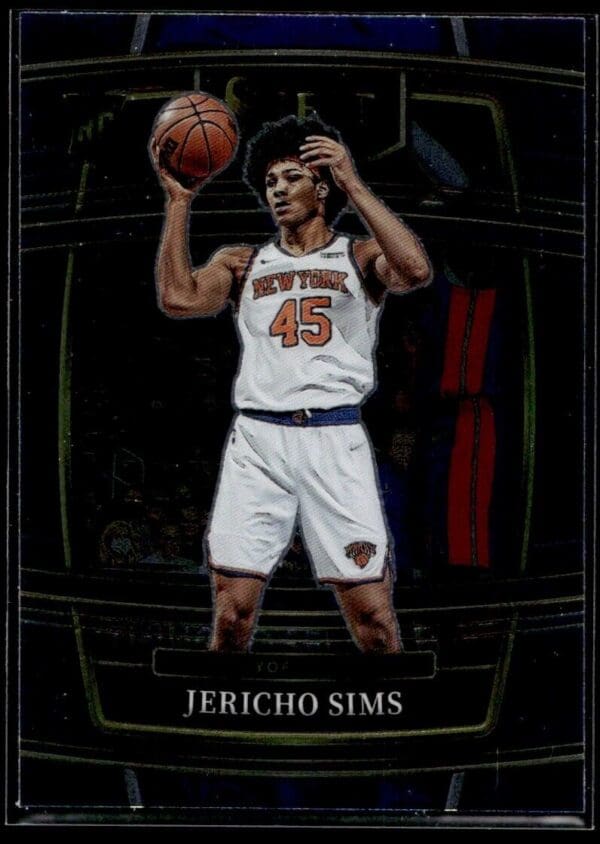 2021 Panini Select New York Knicks #87 Jericho Sims RC Rookie Concourse