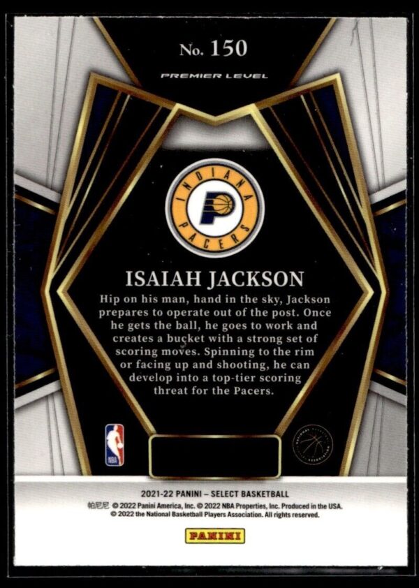 2021 Panini Select Indiana Pacers #150 Isaiah Jackson