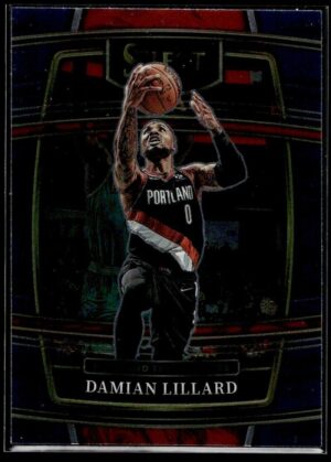 _10 2021 Panini Select Portland Trail Blazers #3 Damian Lillard