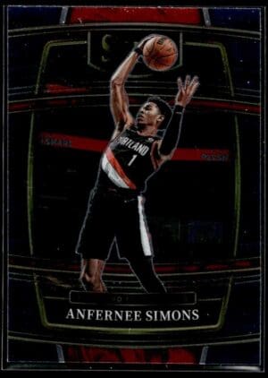 _10 2021 Panini Select Portland Trail Blazers #29 Anfernee Simons
