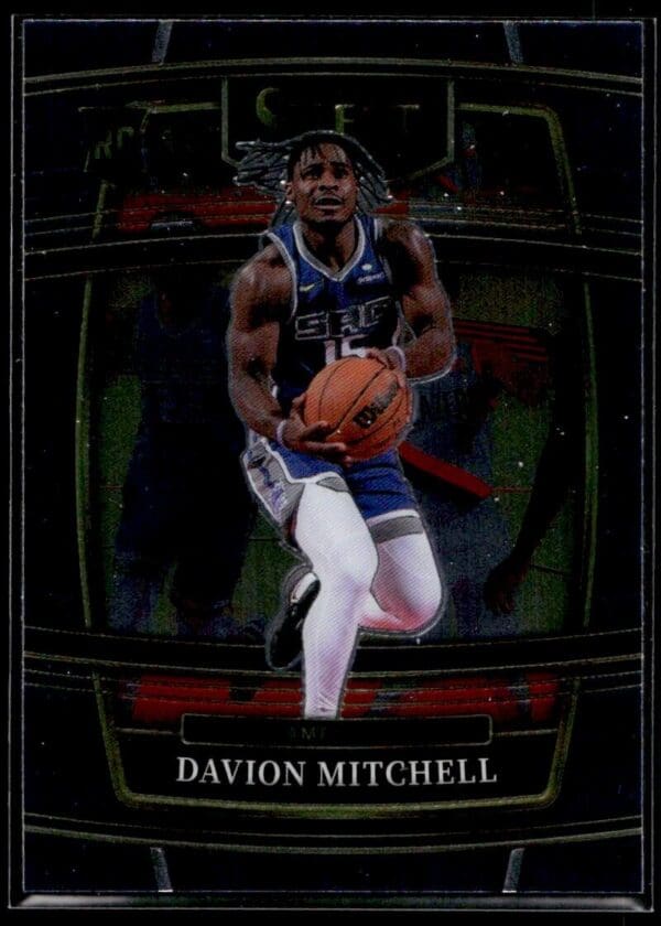 _10 2021 Panini Select Sacramento Kings #23 Davion Mitchell Concourse