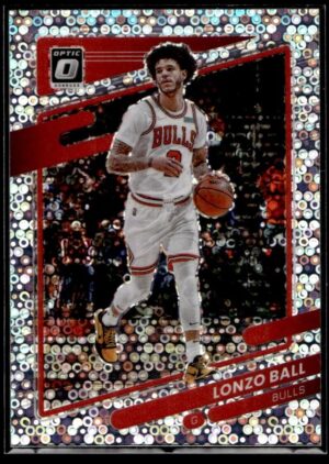_10 2021 Donruss Optic Chicago Bulls #114 Lonzo Ball Fastbreak Holo