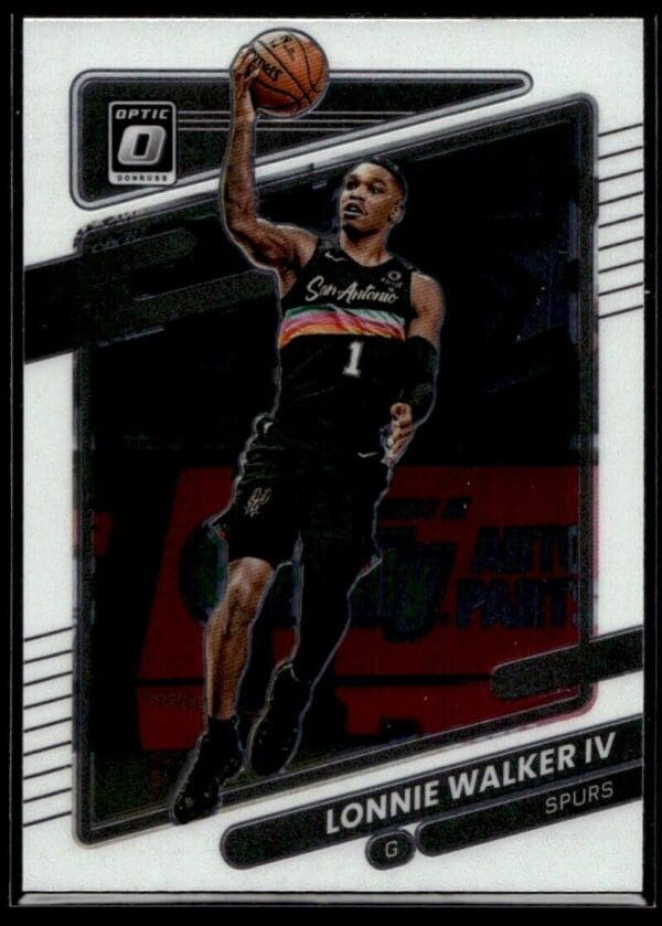 2021 Donruss Optic San Antonio Spurs #16 Lonnie Walker IV