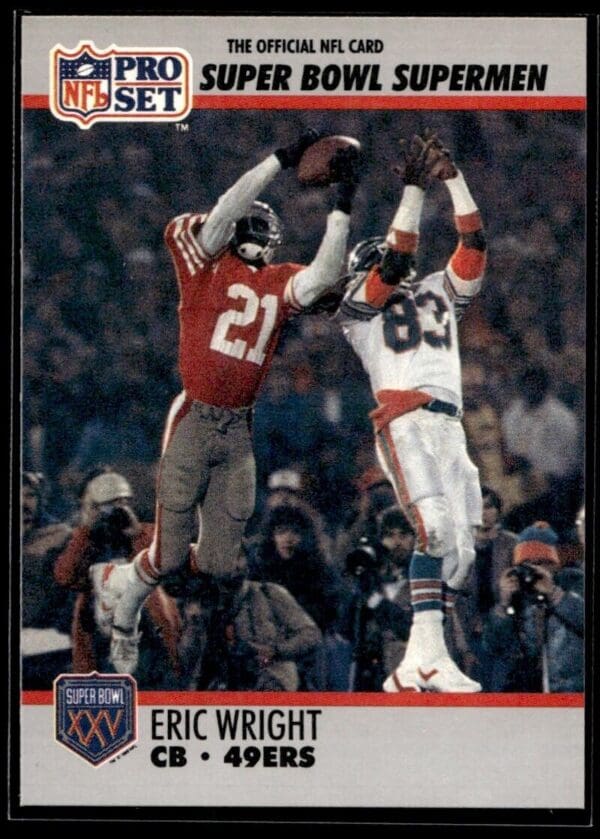 1990 Pro Set Super Bowl 160 San Francisco 49ers #107 Eric Wright