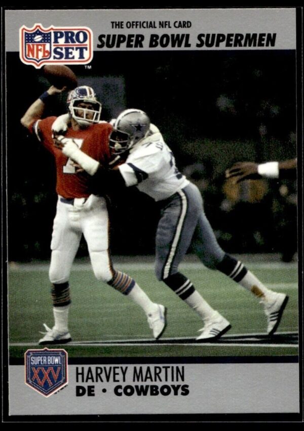 _10 1990 Pro Set Super Bowl 160 Dallas Cowboys #79 Harvey Martin