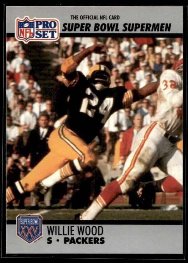1990 Pro Set Super Bowl 160 Green Bay Packers #115 Willie Wood