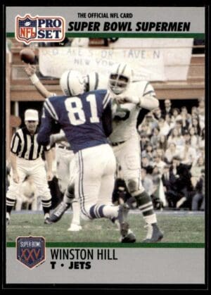 _10 1990 Pro Set Super Bowl 160 New York Jets #57 Winston Hill