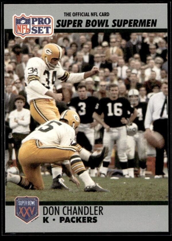 _10 1990 Pro Set Super Bowl 160 Green Bay Packers #121 Don Chandler