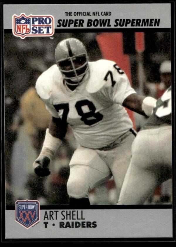 1990 Pro Set Super Bowl 160 Oakland Raiders #60 Art Shell