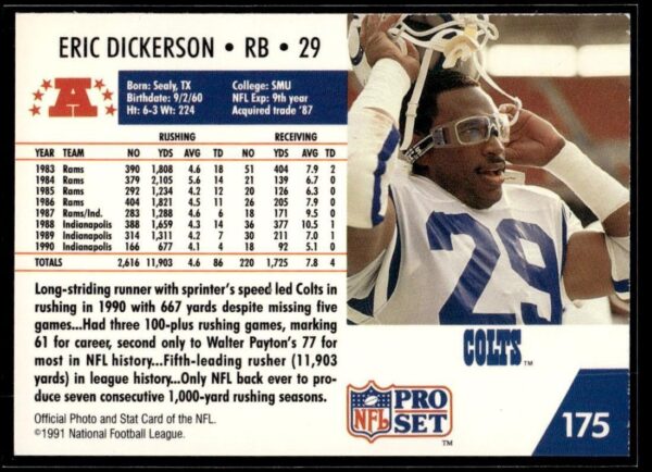 1991 Pro Set Indianapolis Colts #175 Indianapolis Colts