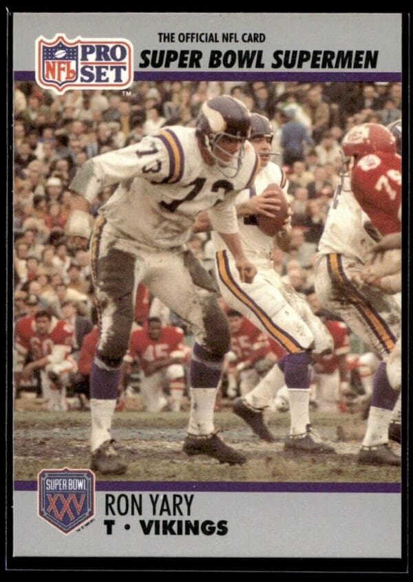 1990 Pro Set Super Bowl 160 Minnesota Vikings #62 Ron Vary