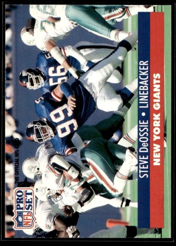 1991 Pro Set New York Giants #58 Steve DeOssie