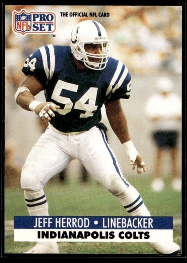 1991 Pro Set Indianapolis Colts #178 Jeff Herrod