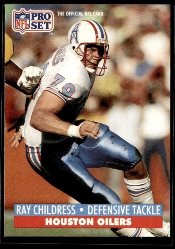 1991 Pro Set Houston Oilers #163 Ray Childress