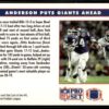 1991 Pro Set Anderson puts giants ahead #51 Super Bowl