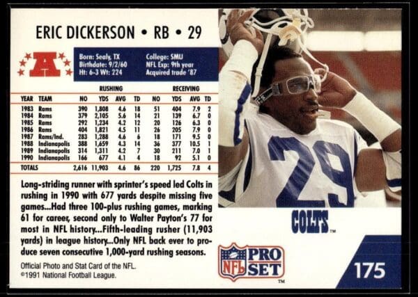 1991 Pro Set Indianapolis Colts #685 Indianapolis Colts