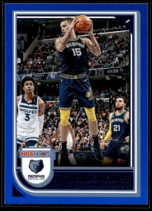 _10 2022 NBA Hoops Memphis Grizzlies #139 Brandon Clarke Blue