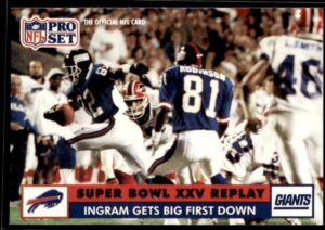 1991 Pro Set Ingram gets big first down #50 Super Bowl
