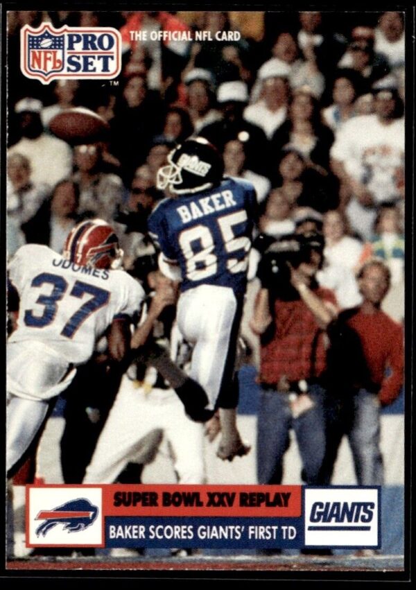 1991 Pro Set New York Giants #49 Stephen Baker