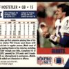1991 Pro Set New York Giants #63 Jeff Hostetler