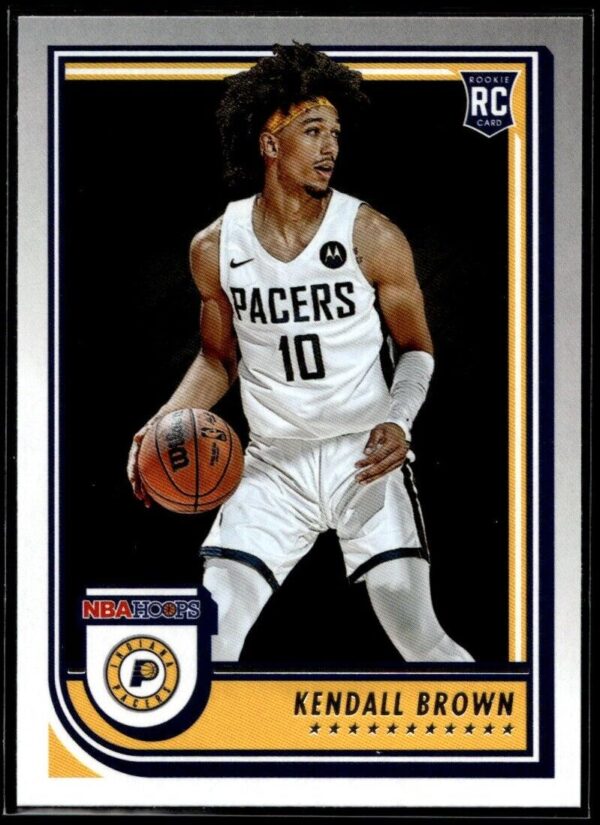 2022 Hoops Indiana Pacers #279 Kendall Brown RC Rookie