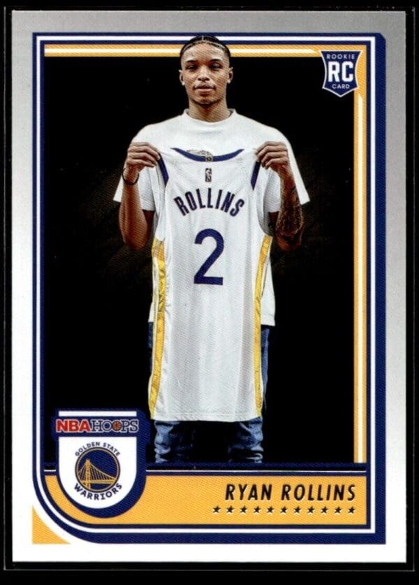 2022 Hoops Golden State Warriors #277 Ryan Rollins RC Rookie