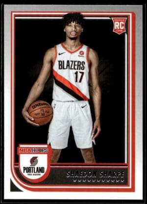 _10 2022 Hoops Portland Trail Blazers #237 Shaedon Sharpe RC Rookie