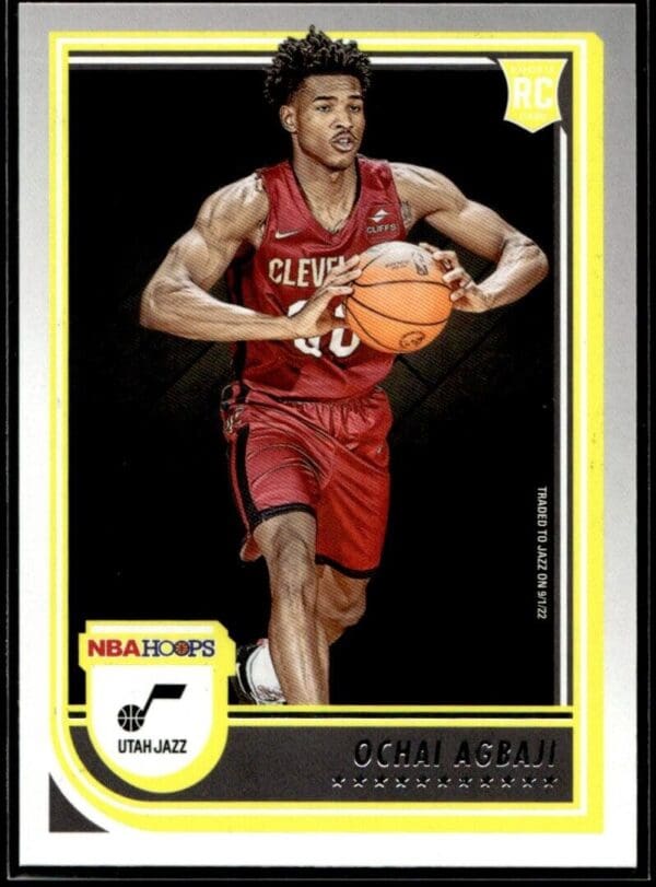2022 Hoops Utah Jazz #244 Ochai Agbaji RC Rookie