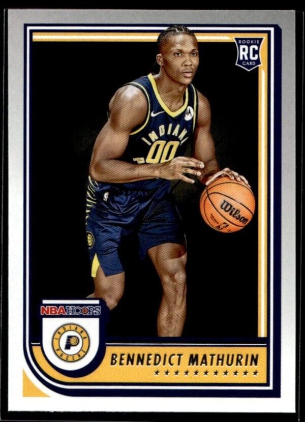 2022 Hoops Indiana Pacers #236 Bennedict Mathurin RC Rookie
