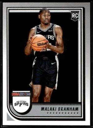 2022 Hoops San Antonio Spurs #250 Malaki Branham RC Rookie