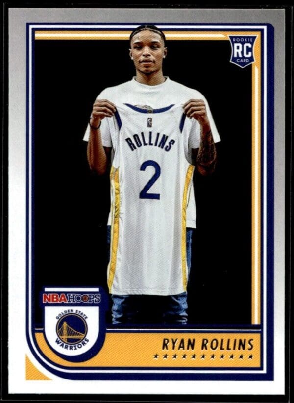 2022 Hoops Golden State Warriors #277 Ryan Rollins RC Rookie
