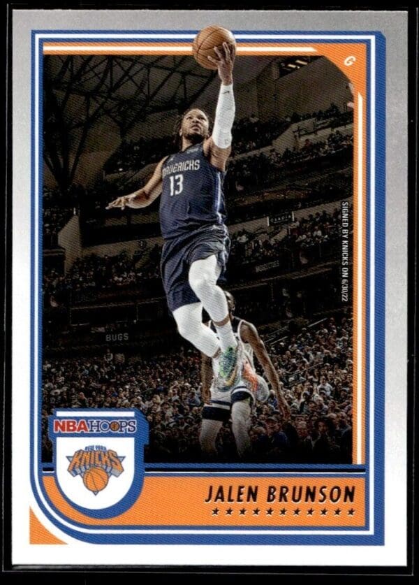 _10 2022 NBA Hoops New York Knicks #121 Jalen Brunson