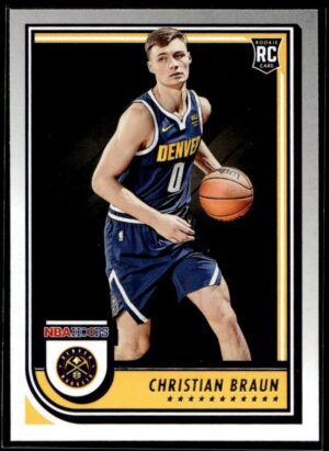 2022 Hoops Denver Nuggets #251 Christian Braun RC Rookie