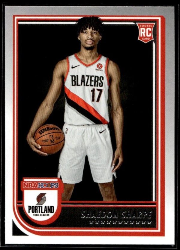 2022 Hoops Portland Trail Blazers #237 Shaedon Sharpe RC Rookie