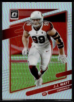 2021 Donruss Optic J.J. Watt Arizona Cardinals #180 Silver Prizm Parallel