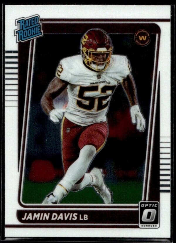 2021 Donruss Optic Jamin Davis Rookie Washington Football Team #247