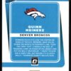 2021 Donruss Optic Quinn Meinerz Rookie Denver Broncos #262 Blue Hyper Prizm