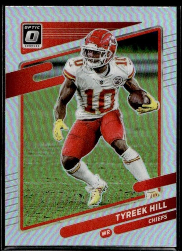 2021 Donruss Optic Tyreek Hill Kansas City Chiefs #32 Silver Prizm Parallel