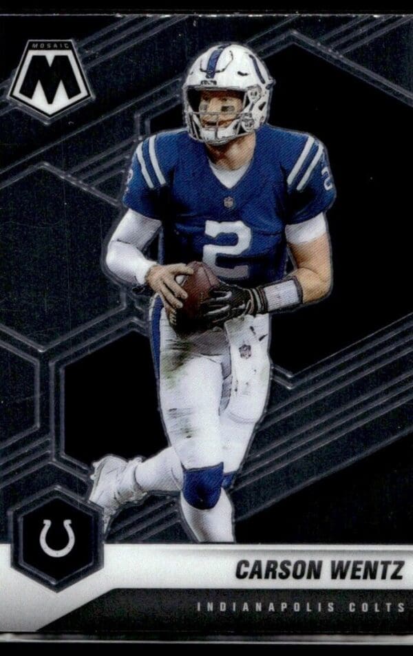 2021 Panini Mosaic Carson Wentz Indianapolis Colts #90