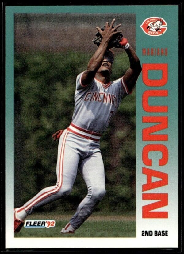 _10 1992 Fleer Cincinnati Reds #406 Mariano Duncan
