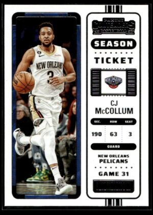 2022 Panini Contenders New Orleans Pelicans #94 CJ McCollum