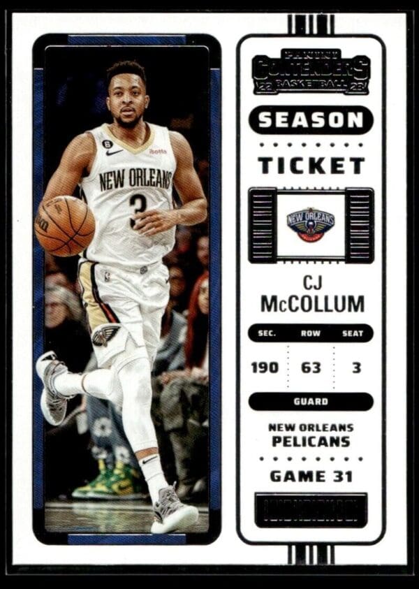 2022 Panini Contenders New Orleans Pelicans #94 CJ McCollum