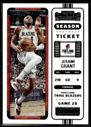 _10 2022 Panini Contenders Portland Trail Blazers #93 Jerami Grant